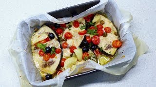 PESCE SPADA AL FORNO Morbido e succoso RICETTA VELOCE RICETTE DI GABRI [upl. by Uball]