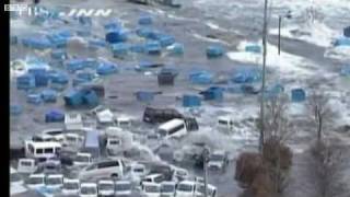 BBC News  Japan hit by tsunami after massive earthquake [upl. by Malchy]