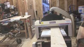 Making log siding with a Woodmaster 718 and three sided molding attachment [upl. by Nymsaj]