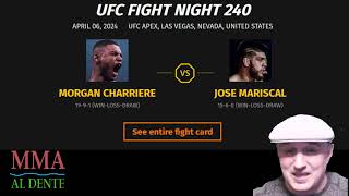 Morgan Charriere vs Jose Chepe Mariscal Prediction and Bet UFC Fight Night 240 Allen vs Curtis 2 [upl. by Zat532]