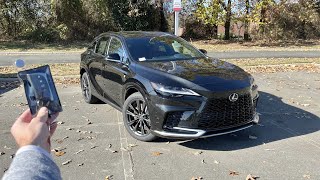 2024 Lexus RX 350 F Sport Start Up Test Drive Walkaround POV and Review [upl. by Ahsiaa681]