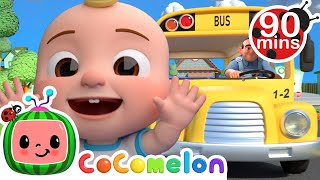 Wheels on the bus Baby Shark amp More Popular CoComelon Animal Cartoons for Kids  Funny Cartoons [upl. by Ynnavoj]