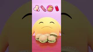 Although Im overweight I just love eating snacksshortsanimation funny eatingshow choubao [upl. by Matthus602]