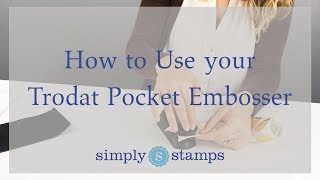 How to Use your Trodat Pocket Embosser [upl. by Airdnaed240]