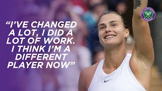 Aryna Sabalenka quotDreaming about winning the Wimbledon title  Wimbledon 2023 [upl. by Odom]