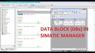 DATA BLOCK DB IN SIMATIC MANAGER 56 [upl. by Nat]