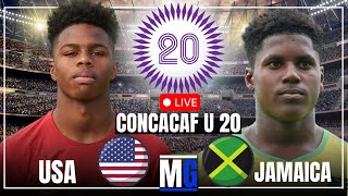 USA VS JAMAICA  CONCACAF U20 Championship Live Stream Watch Along  Reggae Boyz [upl. by Edmondo]