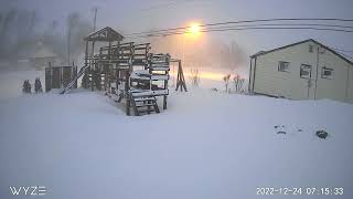 Buffalo NY Blizzard 2022 Time Lapse [upl. by Neelav473]