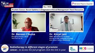 Radiotherapy in different stages of prostate  Dr Kinjal Jani  Medical Learning Hub MLH [upl. by Hullda990]