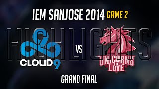 Cloud 9 vs Unicorns of Love Highlights Game 2 Final  IEM San Jose 2014 GrandFinal  C9 vs UOL G2 [upl. by Aiello]