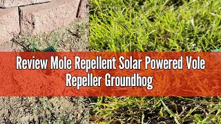 Review Mole Repellent Solar Powered Vole Repeller Groundhog Snake Deterrent Vibration Stakes Undergr [upl. by Katherina708]