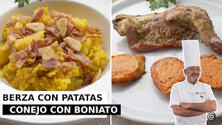 BERZA con PATATAS y CONEJO con BONIATO  Cocina Abierta de Karlos Arguiñano [upl. by Attey]