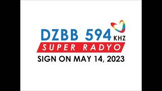 DZBBAM 594 KHz Super Radyo Sign ON May 14 2023 [upl. by Jehovah]