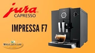 JuraCapresso Impressa F7 SuperAutomatic Espresso Machine [upl. by Airdnola]