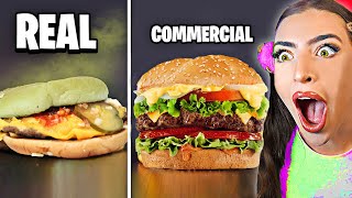 Reacting To COMMERCIALS vs REAL LIFE FOOD SHOCKING [upl. by Elocal]