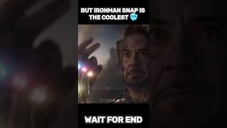 But Ironman Snap Is The Coolest 🥶 ll Ironman Edit marvel shorts [upl. by Blessington]