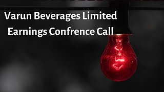 Varun Beverages Limited Earnings Concall for Q2FY22 [upl. by Ameerak]