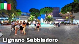 Lignano Sabbiadoro Italy  2024 City Center  Shopping and Restaurants Center [upl. by Gerald]