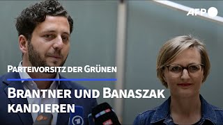 Brantner und Banaszak kandidieren für GrünenVorsitz  AFP [upl. by Columba]