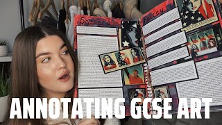 how to REALLY ANNOTATE GCSE art to get a GRADE 9 artist research  real tips and advice for you [upl. by Alohs]