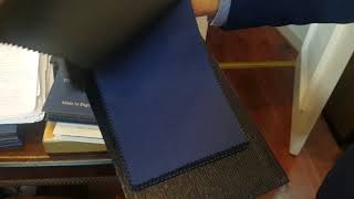 SCABAL SALES DIRECTOR Vists James Personal Tailor to discuss new Golden Ribbon fabric collection [upl. by Judy]