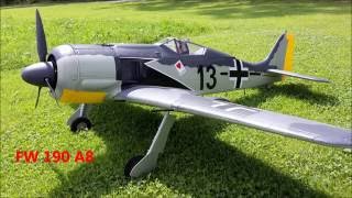 FW190 A8  FW 190 A8  FW190 A8  HobbyKing  Starmax 1600mm [upl. by Loggia]