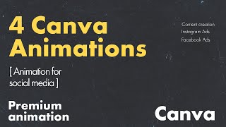 Create Stunning Social Media Posts with This Canva Animation Tutorial socialmediapost [upl. by Hsejar]