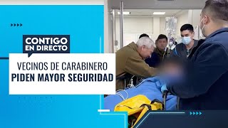 quot¿QUÉ PASA CON NOSOTROSquot Vecinos de carabinero baleado piden mayor seguridad  Contigo en Directo [upl. by Anikahs]