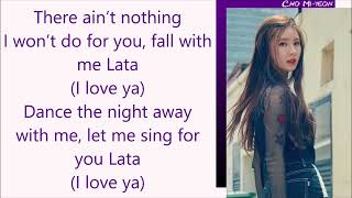 Latata english version karaoke [upl. by Liebowitz287]