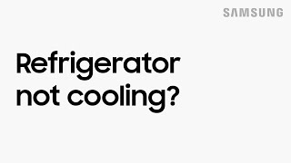 What to do if your refrigerator is not cooling  Samsung US [upl. by Egerton]