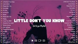 Little Dont You Know💔 Sad songs playlist with lyrics  Depressing Songs 2023 That Will Cry Vol 169 [upl. by Tortosa471]