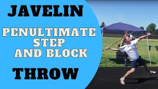 Penultimate Step and Block  Online Javelin Throw Ep 2 [upl. by Otreblig28]