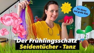 Tüchertanz  Seidentücher  FRÜHLING  Kita amp Grundschule  Simone Ludwig  Floh im Ohr TV [upl. by Alfi369]