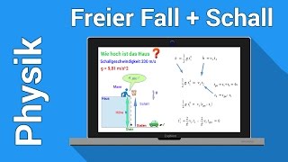 Der freie Fall  Physik Übung mit Schallgeschwindigkeit  Mechanik des Massenpunktes [upl. by Anerbas]