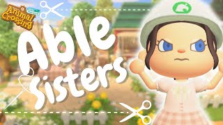 LETS BUILD ABLE SISTERS AREA TAILOR SHOP ACNH  COTTAGE CORE ISLAND  ANIMAL CROSSING NEW HORIZONS [upl. by Noyrb705]