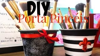 DIY Porta Pincéis Decorado [upl. by Viv]