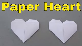 How To Make A Paper HeartFolding Origami Heart Tutorial [upl. by Farlay]