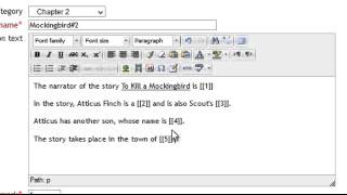 Moodle Drag and Drop into Text [upl. by Jobi815]