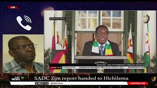 SADC Observer Mission report on Zimbabwean elections handed to Hakainde Hichilema [upl. by Eloccin]