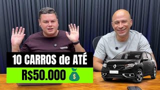 🔴 OS 10 MELHORES CARROS até R50000 USADOS BARATOS e FÁCEIS de MANTER [upl. by Woolley]