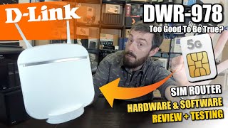 DLink DWR978 5G SIM Router Review [upl. by Oskar]