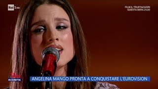 Angelina Mango pronta a conquistare lEurovision  La vita in diretta 07052024 [upl. by Htiekel]