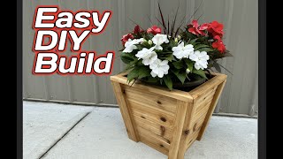 Easy DIY Planter Box Build  How to Build a Planter Box  Cedar Planter Box [upl. by Loginov707]