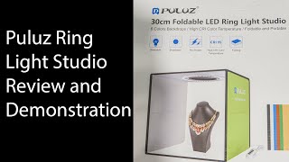 Puluz Light Box and Photo Studio Review and Demonstration [upl. by Belvia]