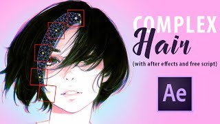 Complex Hair Movement in After Effects [upl. by Bartle413]