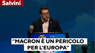 Salvini quotMacron un pericolo per lEuropa Sbagliato immaginare soldati europei in guerraquot [upl. by Barry]