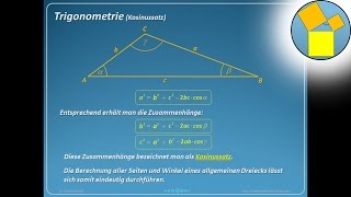 Trigonometrie  Kosinussatz  Rueff [upl. by Werna385]