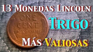 S 13 Monedas Lincon de Trigo Más Valiosos [upl. by Sheeran]