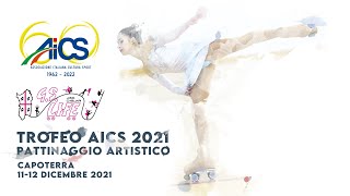 TROFEO AICS PATTINAGGIO ARTISTICO  Capoterra  12 Dicembre 2021 [upl. by Haduj]