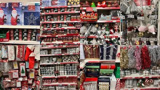 POUNDLAND CHRISTMAS DECORATIONS NEW COLLECTION DEC 2023  POUNDLAND HAUL  TRAVELANDSHOP WITH ME [upl. by Rochemont]